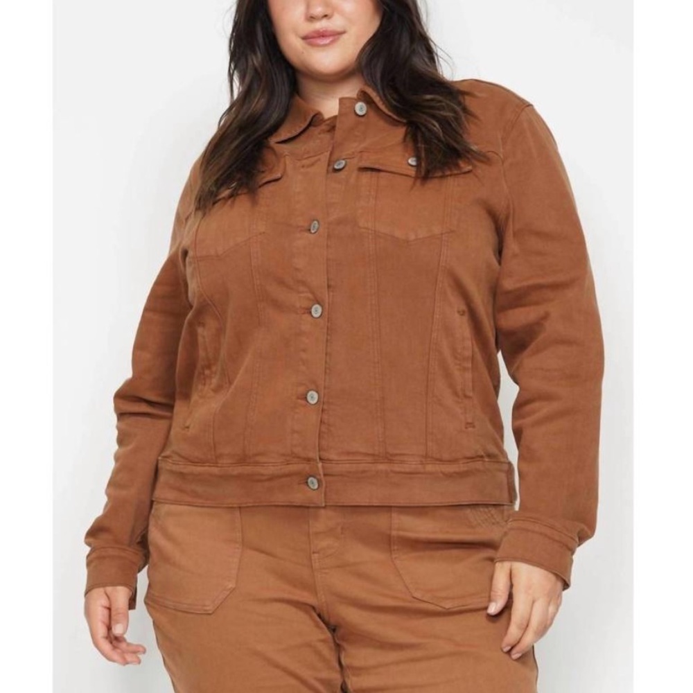 Judy Blue Garment Dyed Camel Jacket